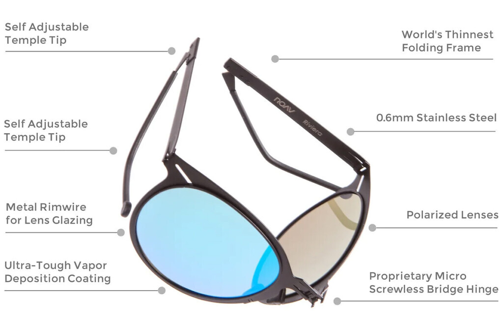 ROAV compacte opvouwbare zonnebril - premium kwaliteit