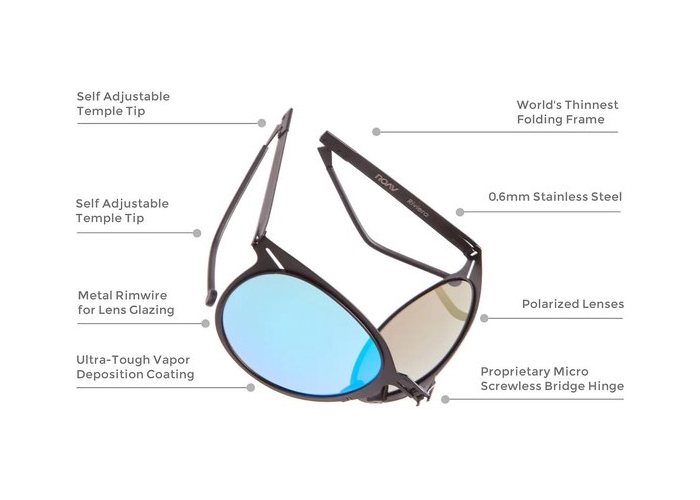 ROAV compacte opvouwbare zonnebril - premium kwaliteit